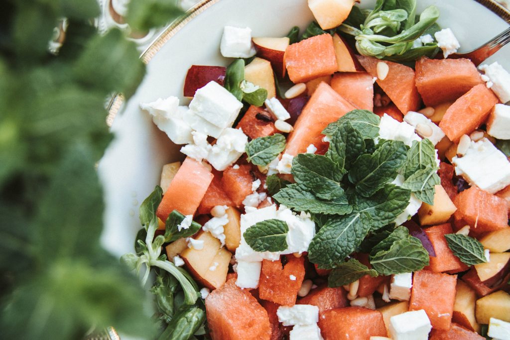 Wassermelonensalat