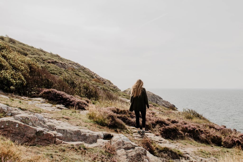 Sarah Waltinger im Naturreservat Kullaberg