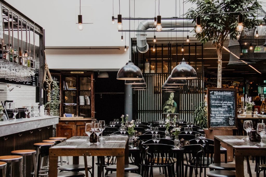 Restaurant in der Markthalle in Lund