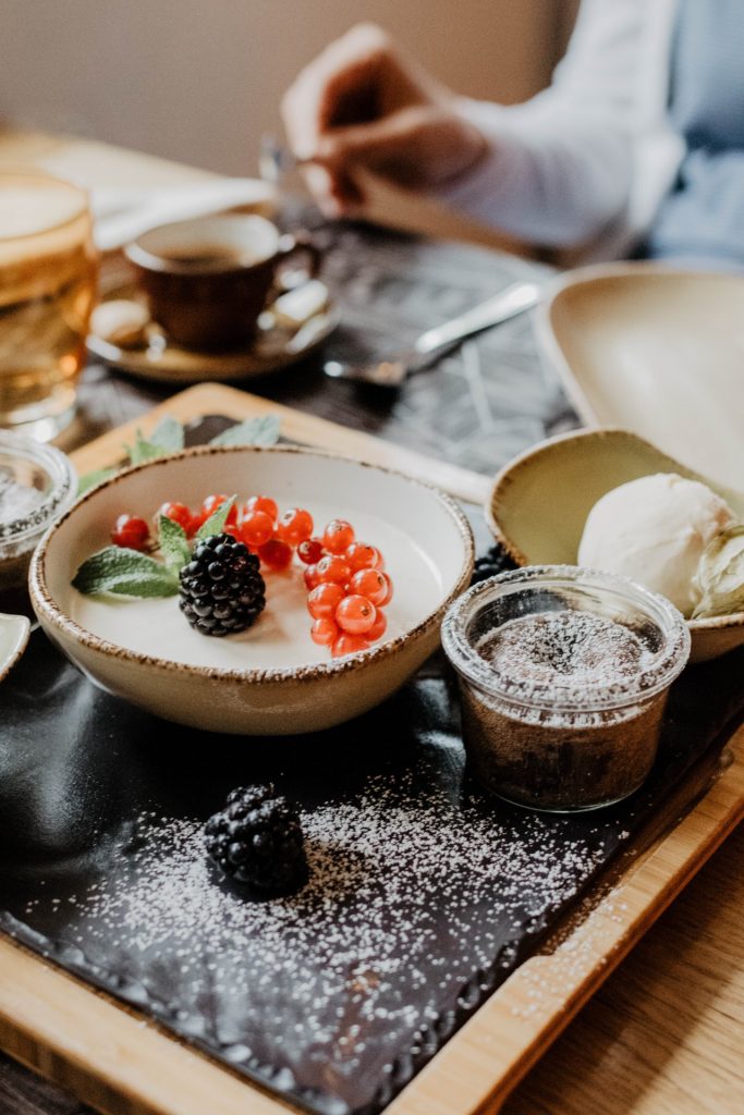 Dessert im Restaurant Bückingsgarten in Marburg Sehenswürdigkeiten