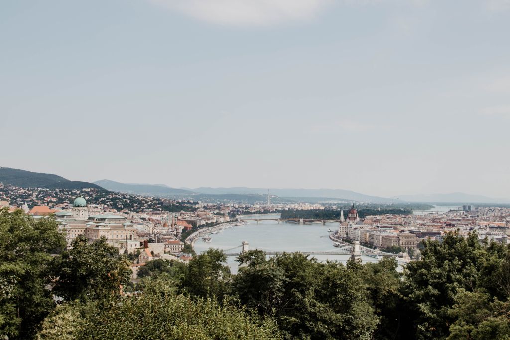 Budapest Aussicht vom Gellertberg