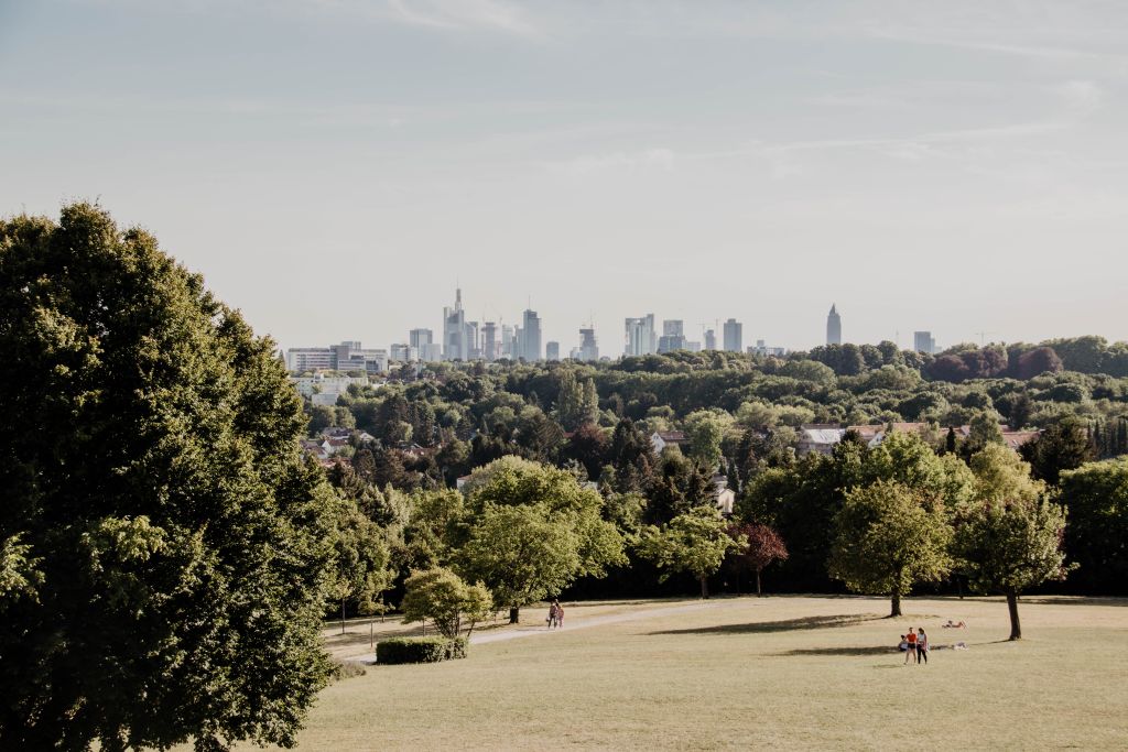 Lohrberg mit Skyline Blick in Frankfurt am Main