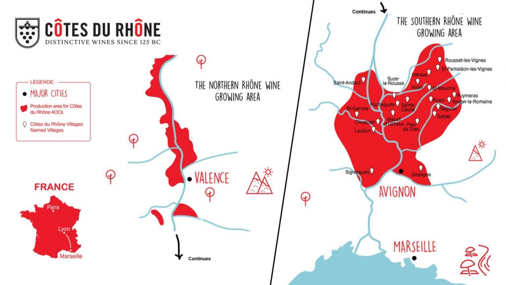 Cotes du Rhone Weinbaugebiet
