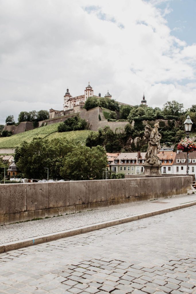 Blick von der Alten Mainbrücke auf die Festung Marienberg